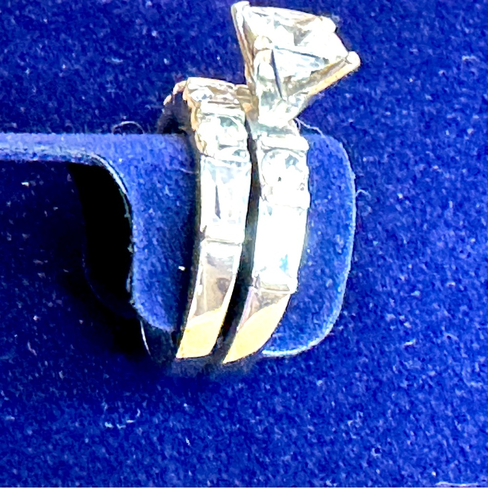 .925 Sterling Silver Wedding Set